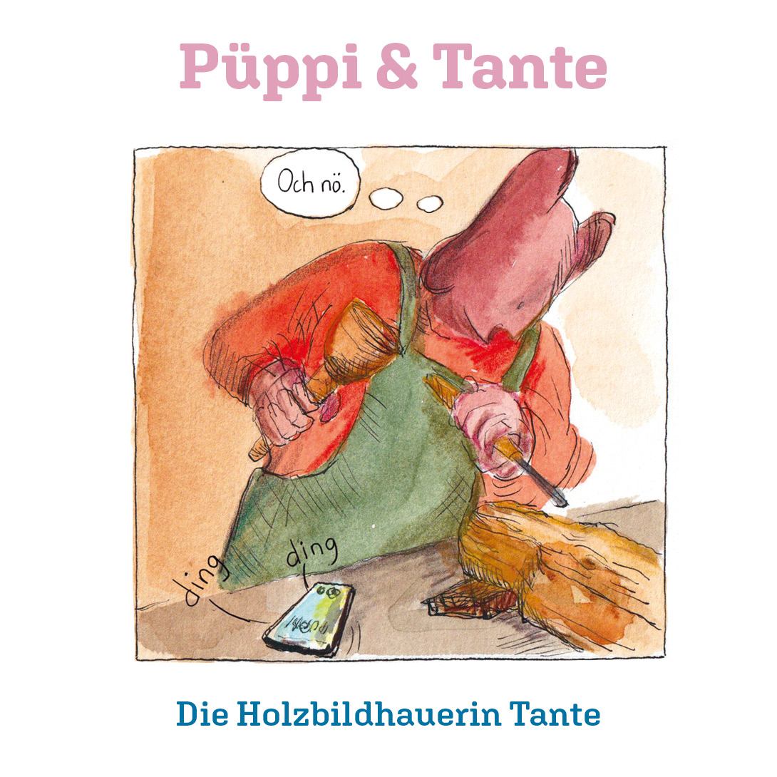 Tante, die Holzbildhauerin