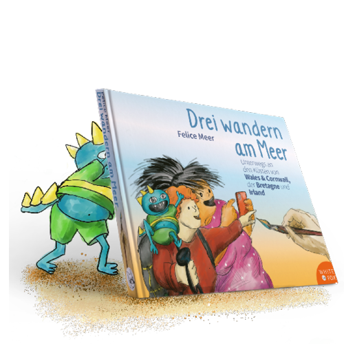 Drei wandern am Meer Unterwegs an den Küsten von Wales und Cornwall, der Bretage und Irland