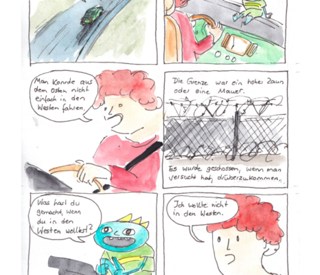 Menno und ich überqueren die Dömitzer Brücke. Ich erzähle ihm, dass hier früher einmal ein anderes Land begann. Das will in seinen Kopf nicht so recht hinein. Für ihn ist ein anderes Land vor allem eines: ein Ort, an dem eine andere Sprache gesprochen wird.