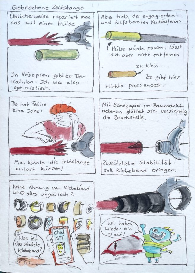01.08.2026 Zelt reparieren